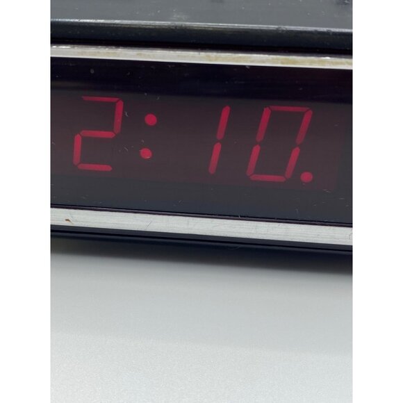 Vintage Cosmo Time Solid State Alarm Clock Radio Woodgrain Finish 1970s Retro St - Picture 7 of 14